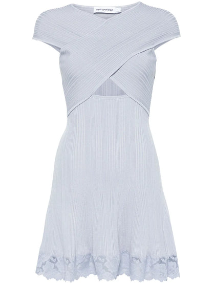 Lace-Hem Mini Dress