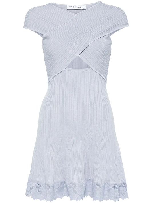 Lace-Hem Mini Dress