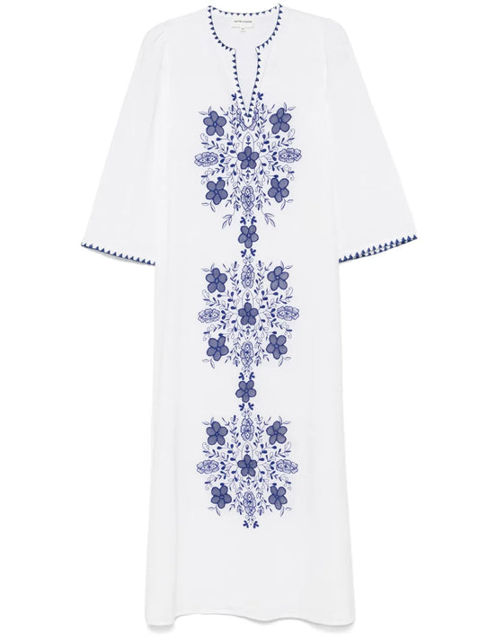 Vahani-Embroidered Midi Dress