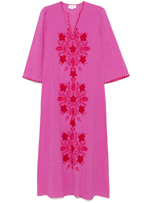 Vahani-Embroidered Midi Dress