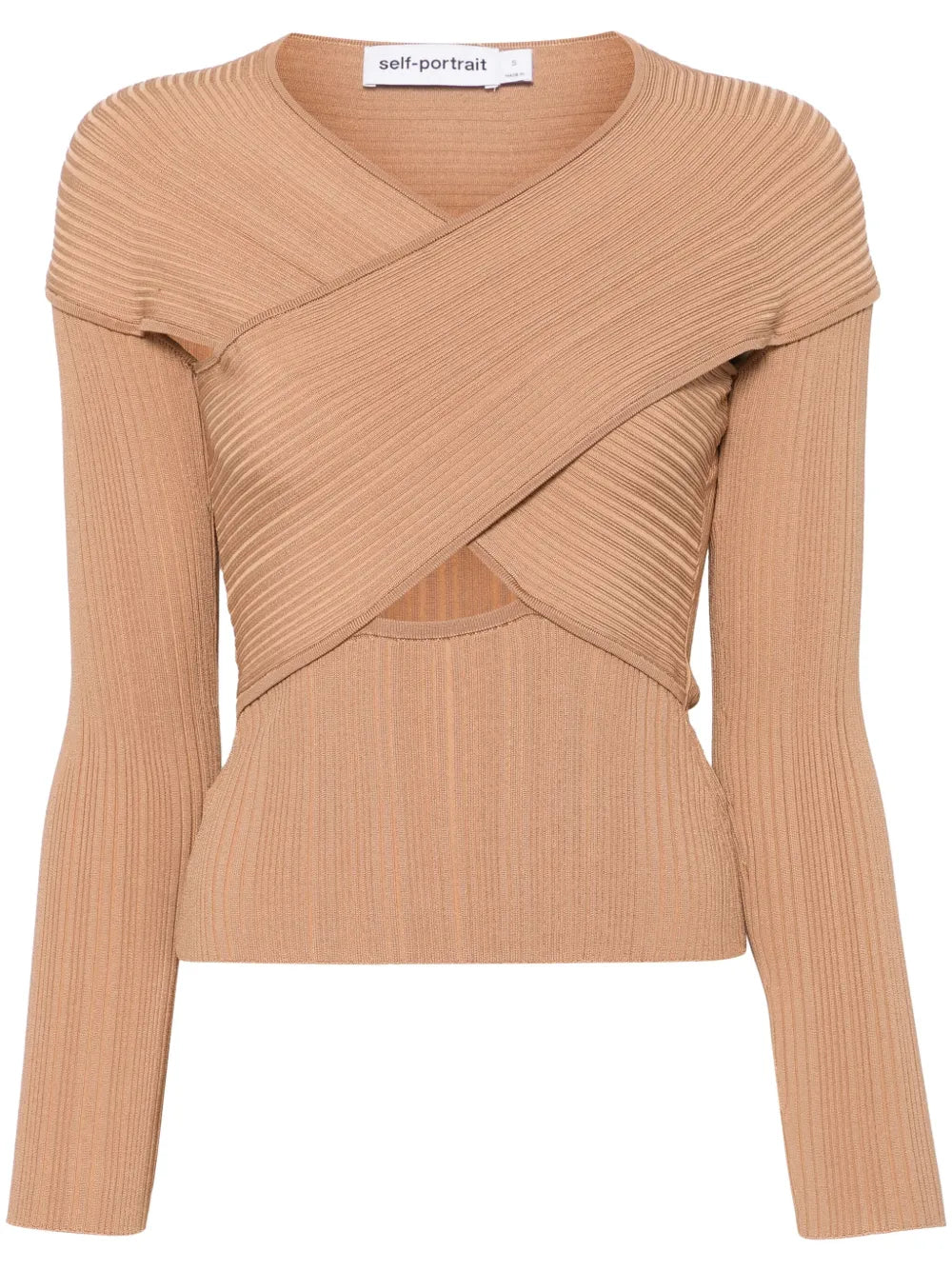 Ribbed Wrap Top