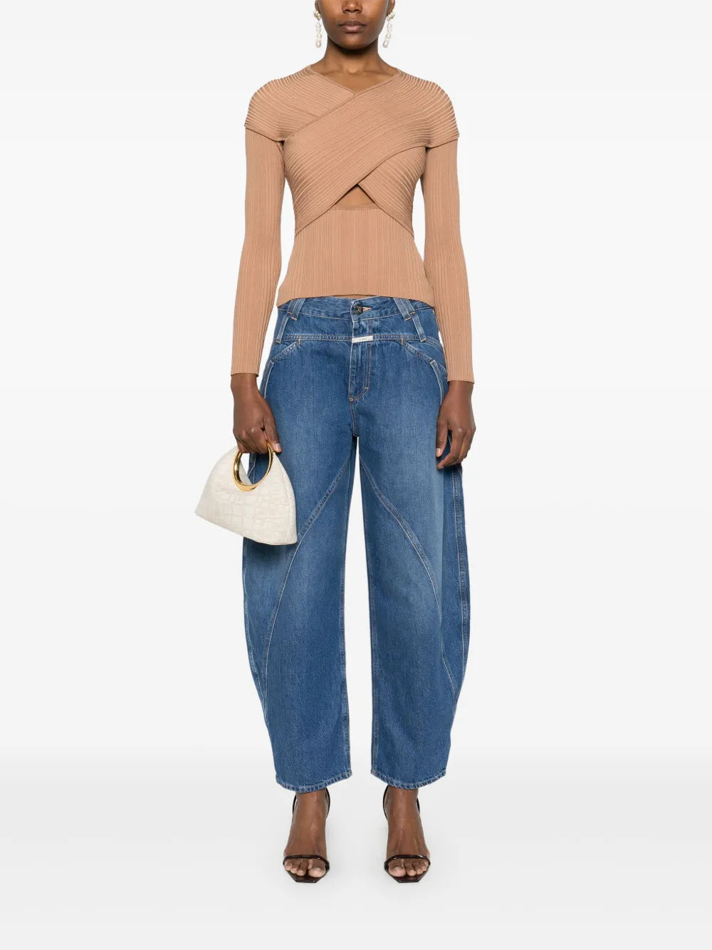 Ribbed Wrap Top