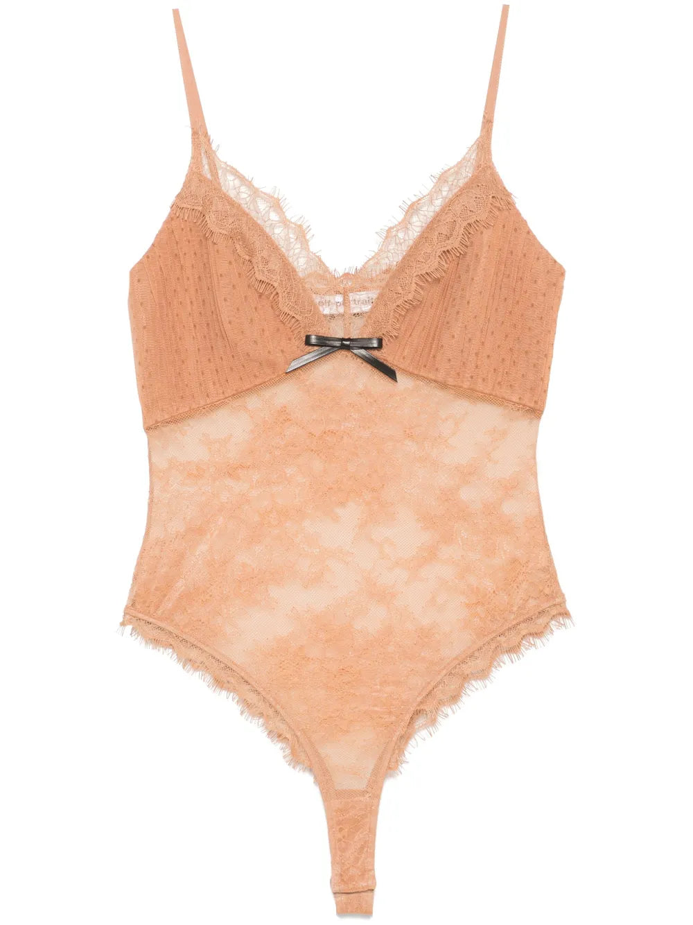 Dot-Pattern Mesh Bodysuit