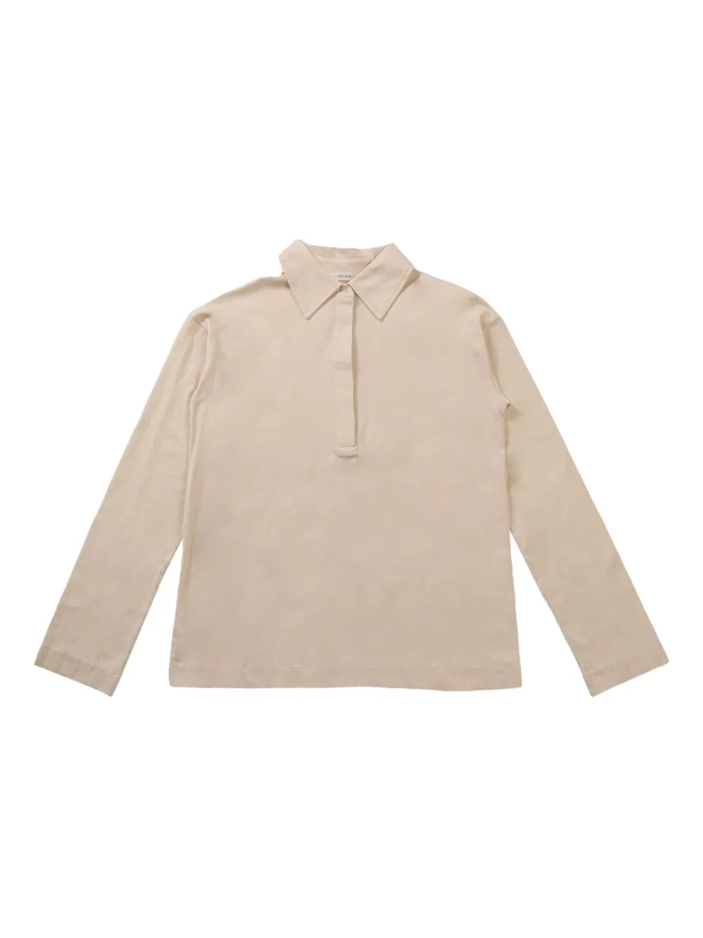 Half-Front Buttoned Polo Top