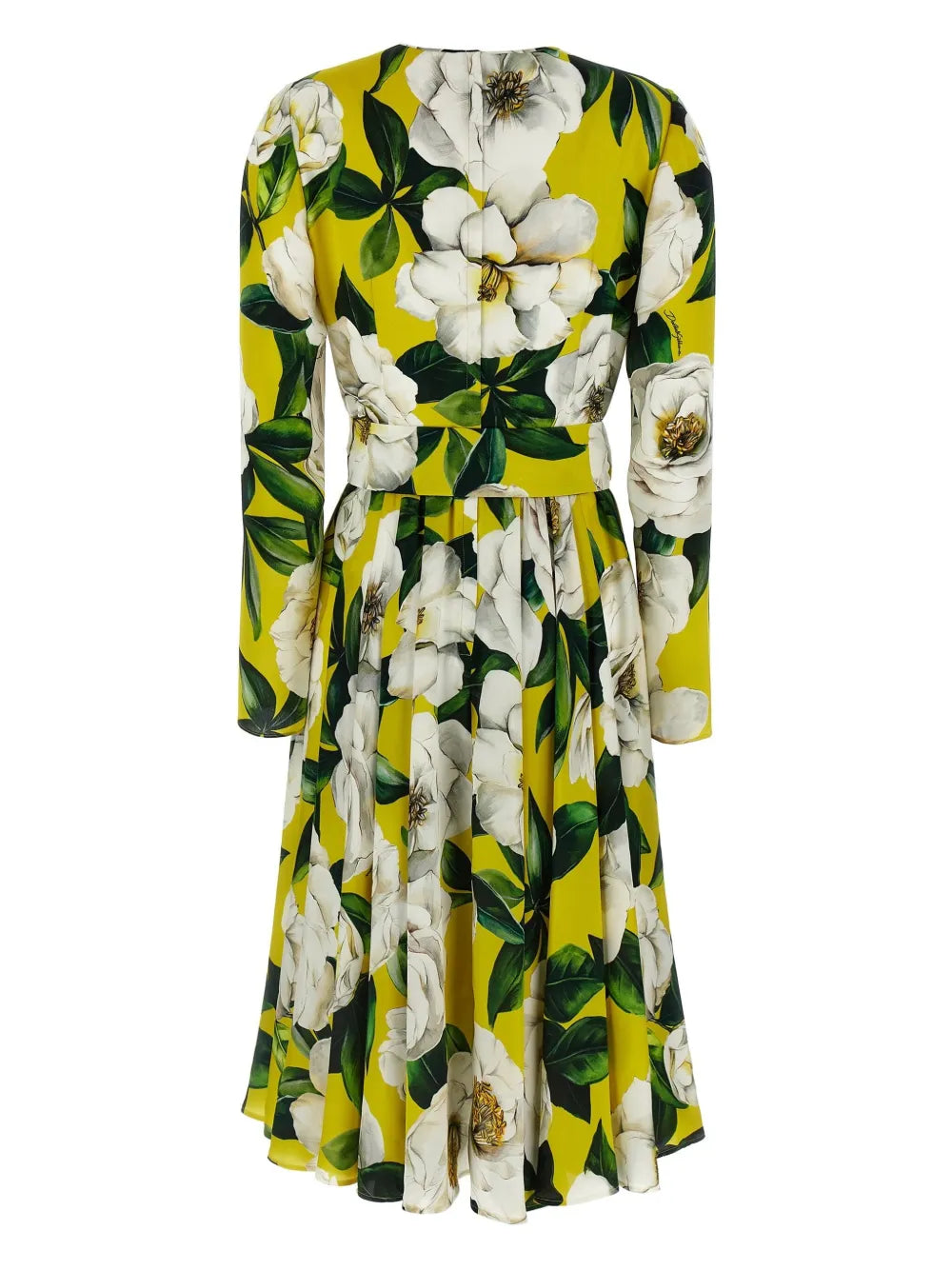 Floral-Print Belted Dress