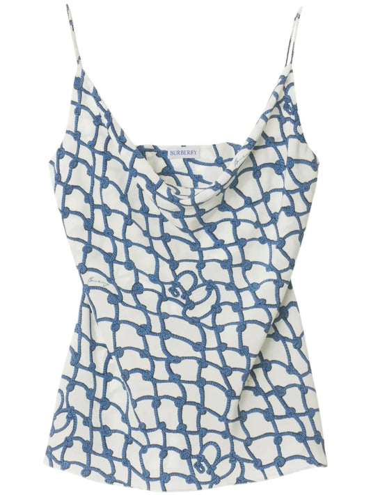 Printed Silk Top