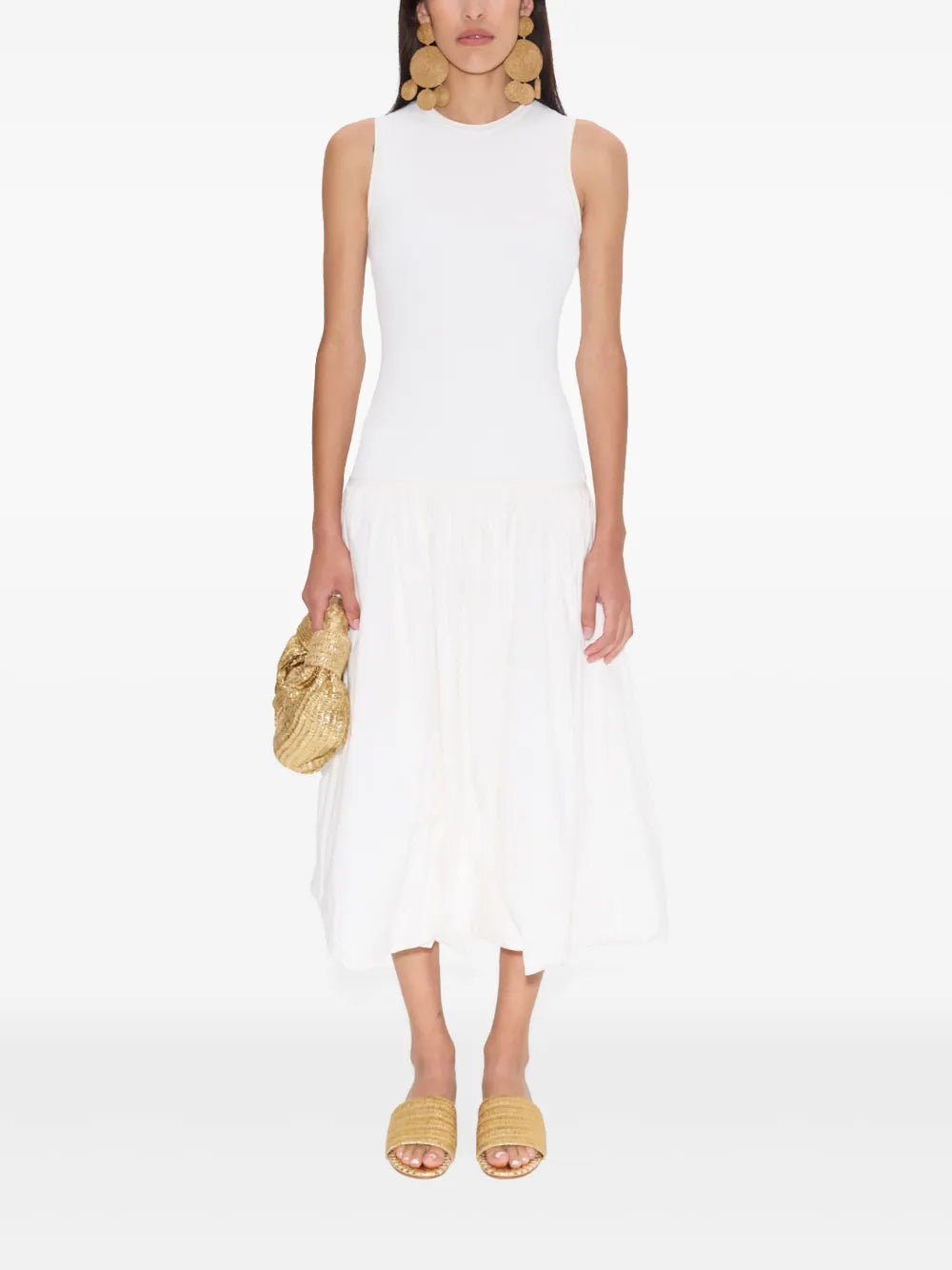 Yanez Poplin Midi Dress