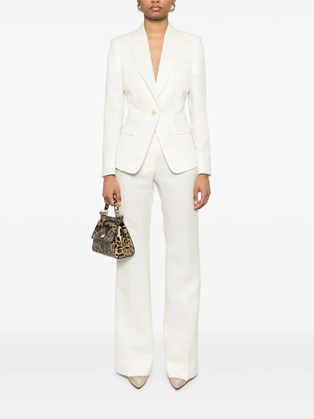 Pinstriped Tailored Trousers