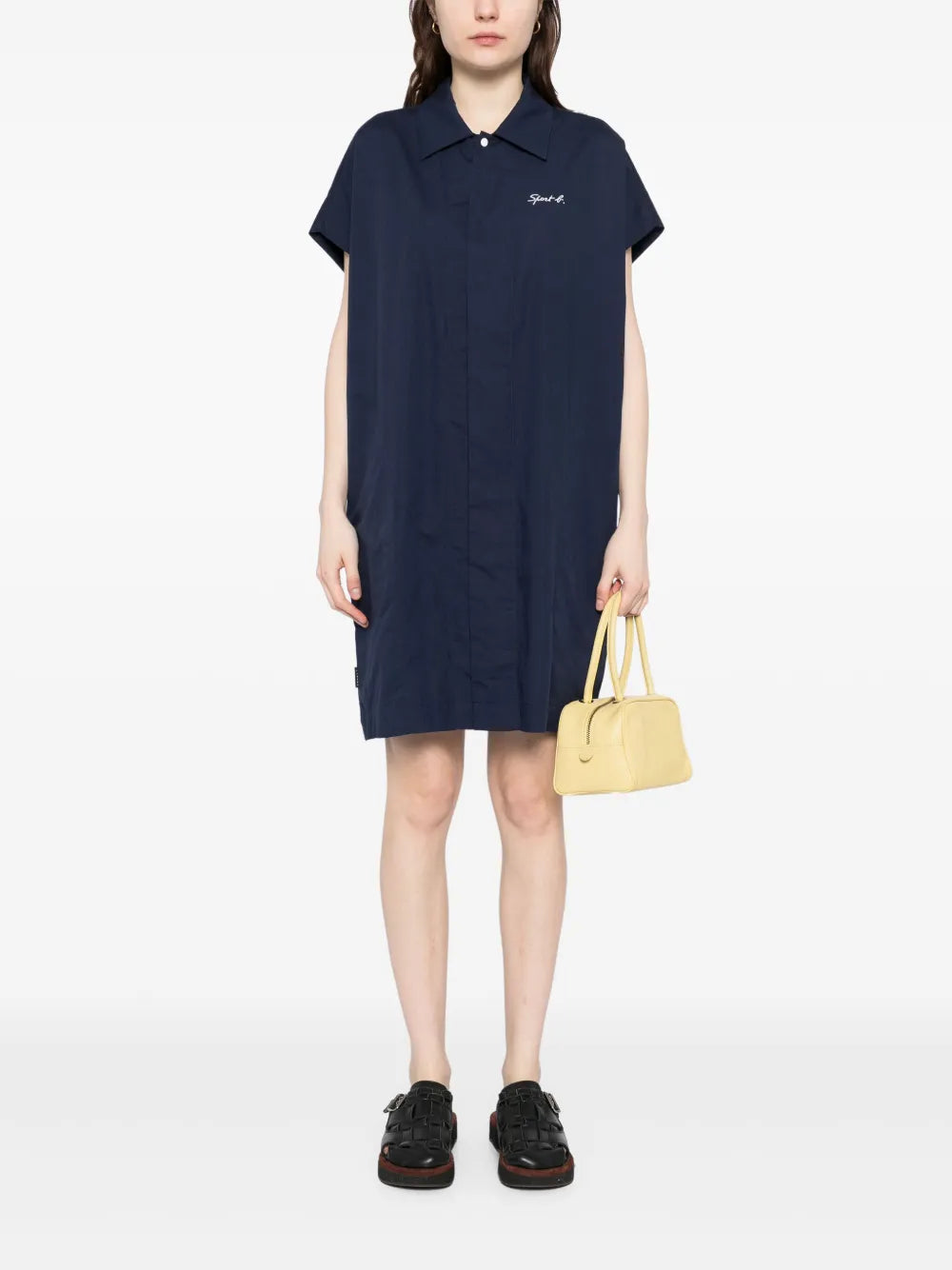 Short-Sleeved Shirt Dress