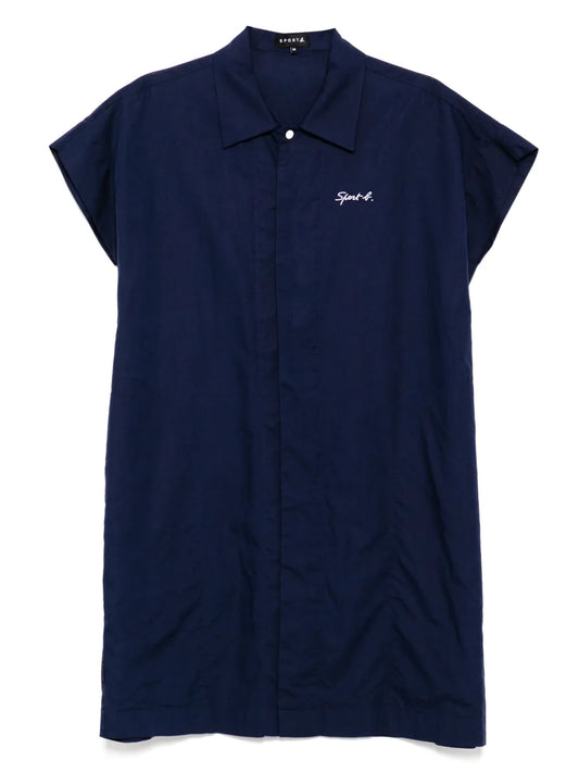 Short-Sleeved Shirt Dress