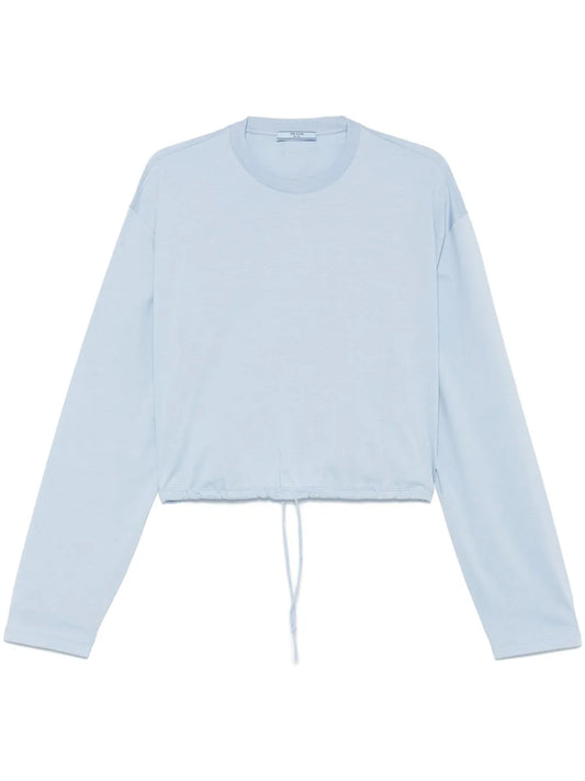 Drawstring-Hem T-Shirt