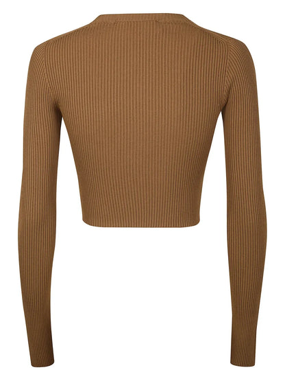 Ribbed Long-Sleeve Top