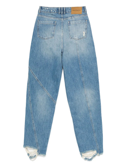 Distressed Boyfriend Jeans