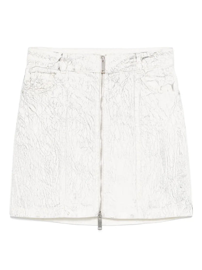 Zipped Mini Skirt