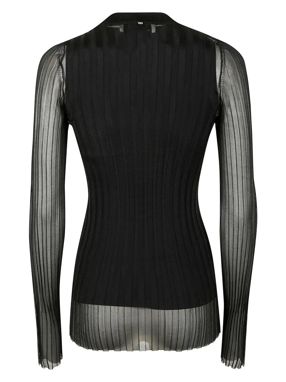 Pleated Long-Sleeve Top