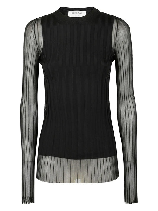 Pleated Long-Sleeve Top