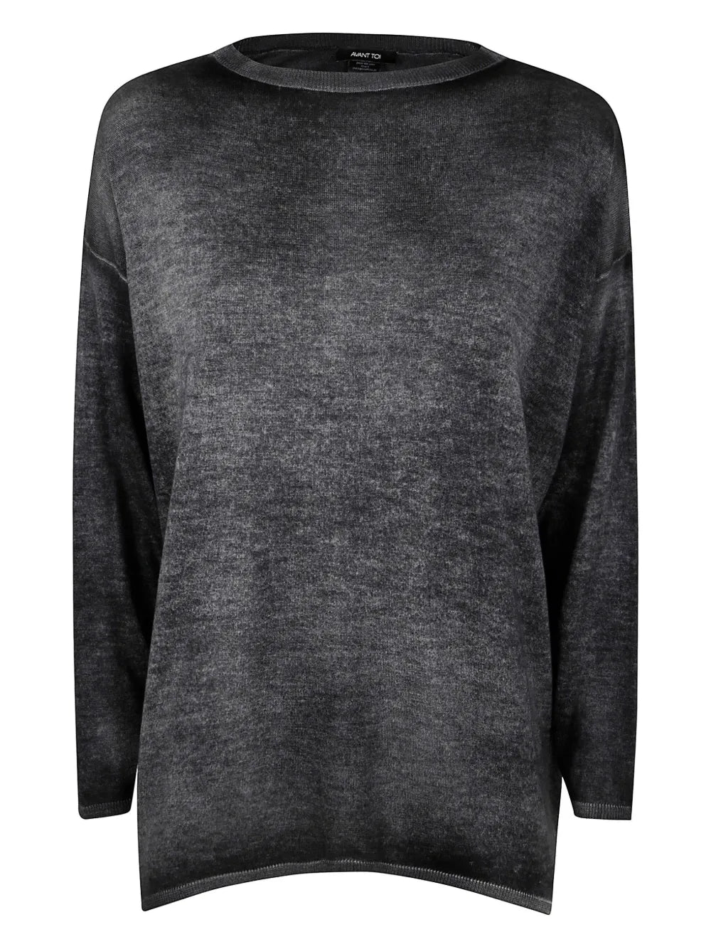 Drop-Shoulder Knit Sweater