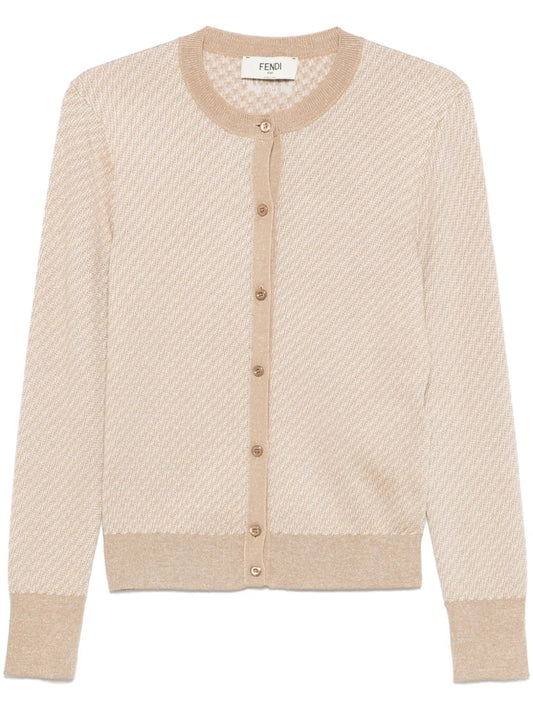 Ff-Jacquard Cardigan
