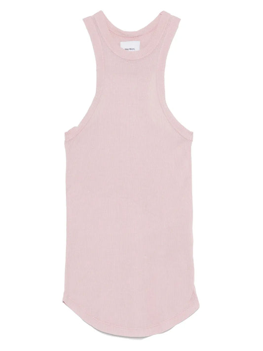 Fine-Ribbed Tank Top