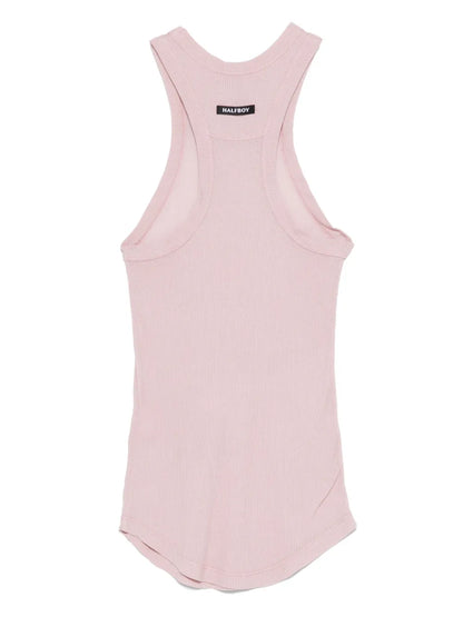 Fine-Ribbed Tank Top