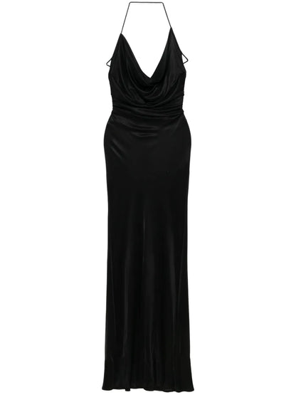 Cowl-Effect Gown
