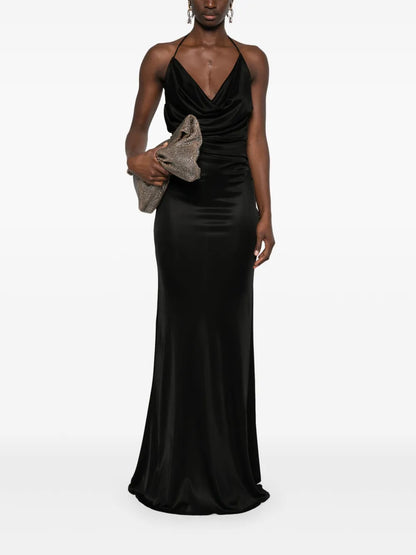 Cowl-Effect Gown