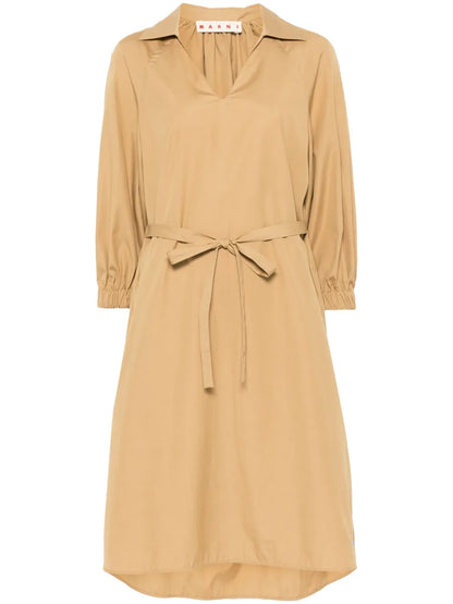 Poplin Midi Dress