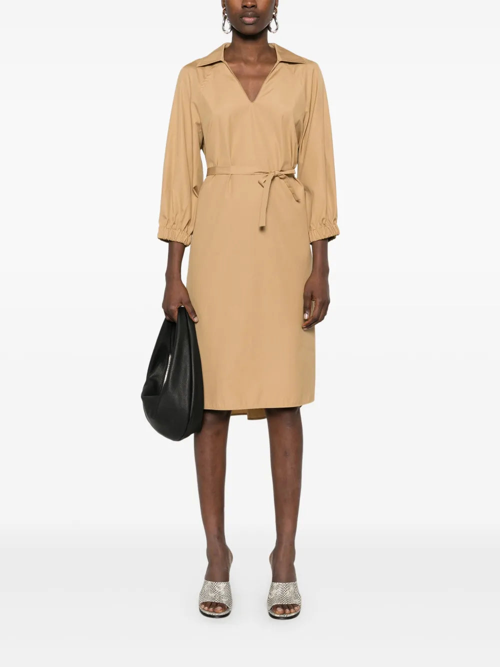 Poplin Midi Dress