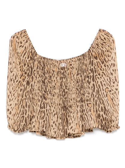 Animal-Print Top