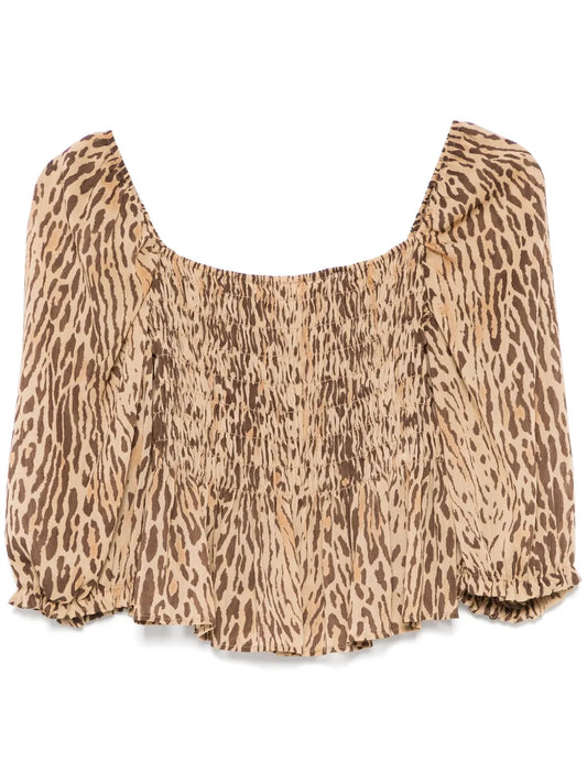 Animal-Print Top