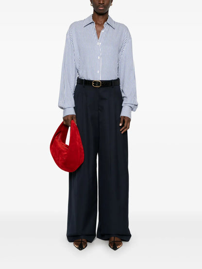 Tapered High-Waisted Trousers