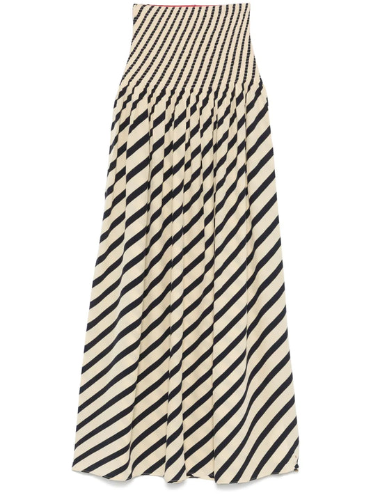 Pleated Maxi Skirt