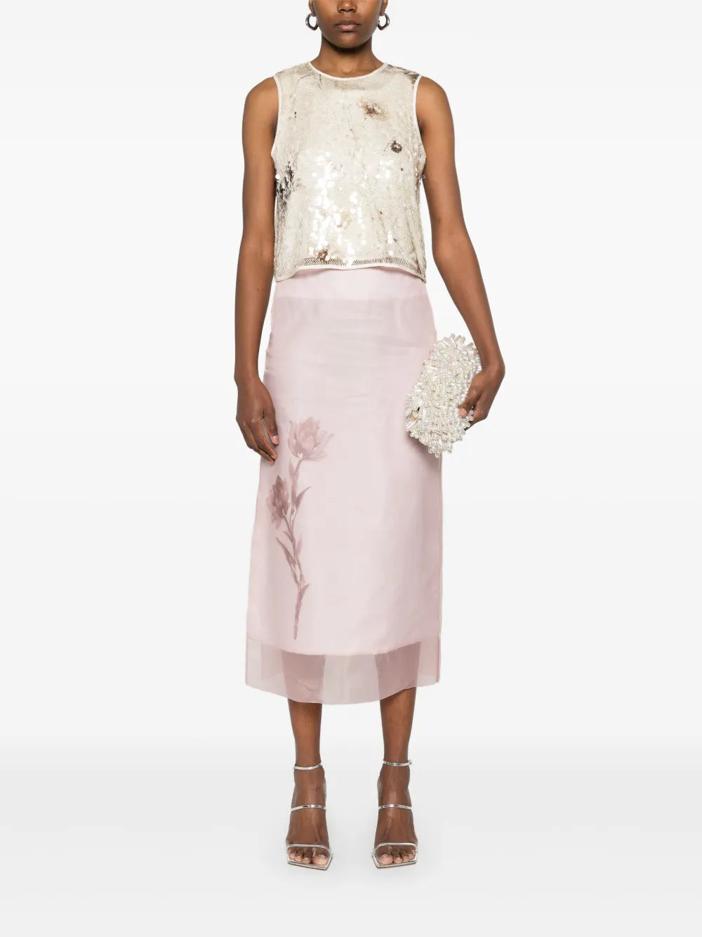 Sequinned Lurex Top
