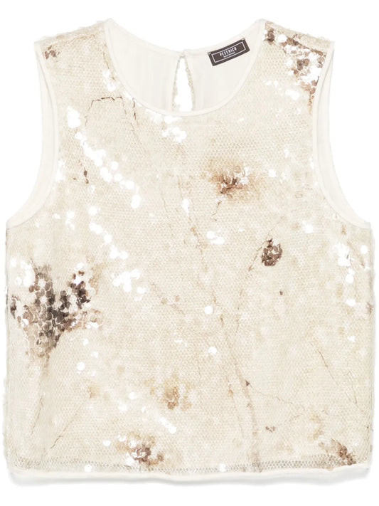 Sequinned Lurex Top