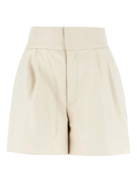 Pleat-Detail Shorts