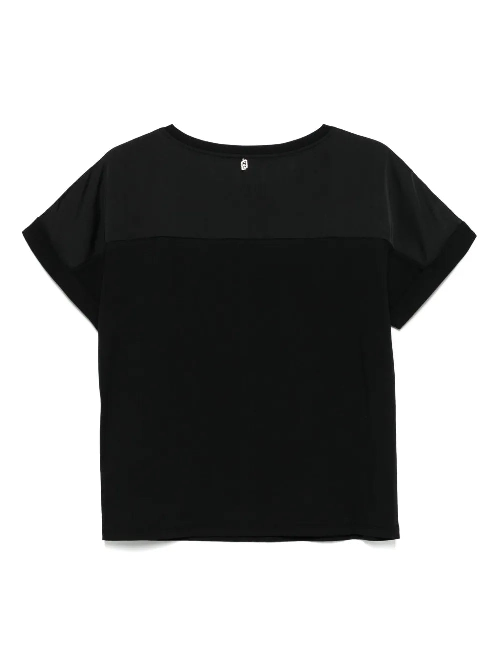 Satin-Panel T-Shirt