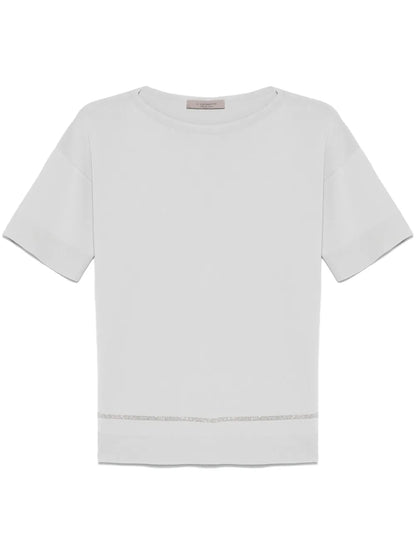 Monili-Detail T-Shirt