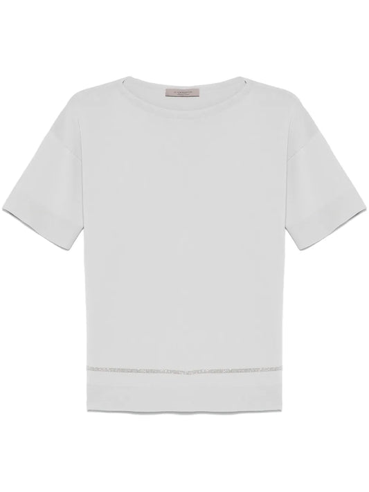 Monili-Detail T-Shirt