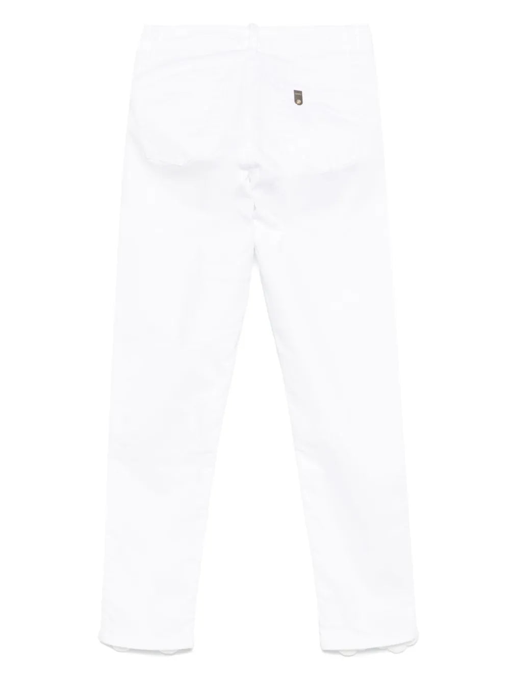Floral-Embroidered Jeans