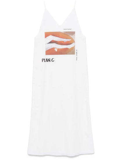 Graphic-Print Maxi Dress
