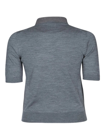 Short-Sleeve Polo Top