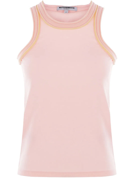 Contrastring-Trim Tank Top