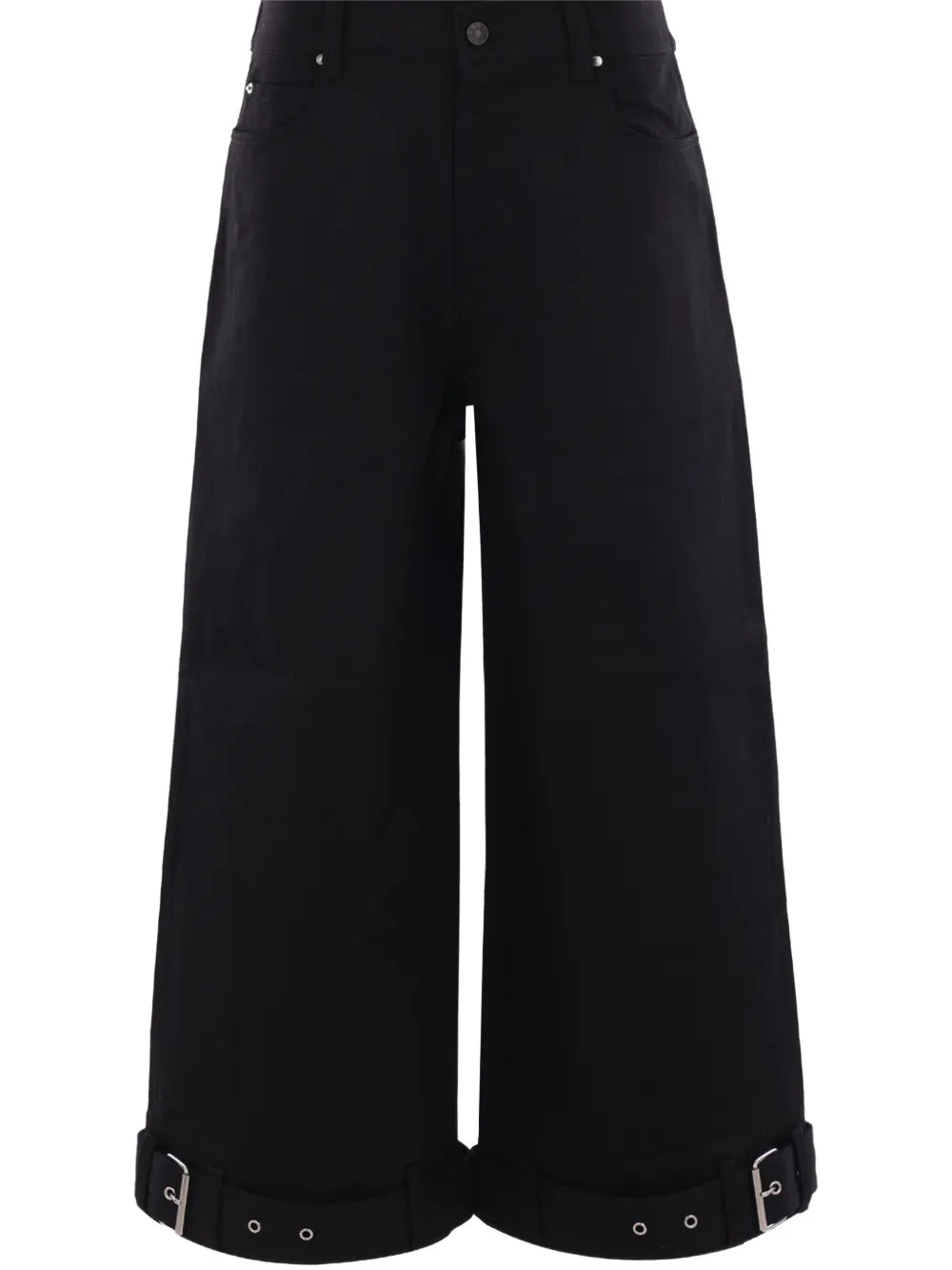 Belted Cropped Jeans