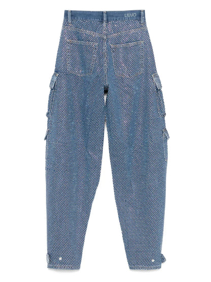 Crystal-Embellished Jeans