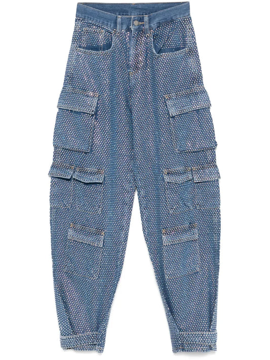 Crystal-Embellished Jeans