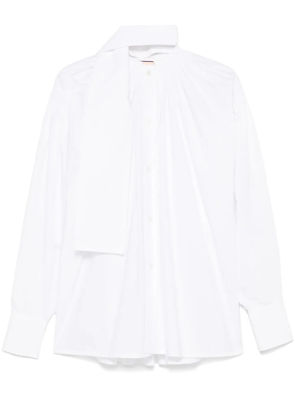 Scarf-Detail Shirt