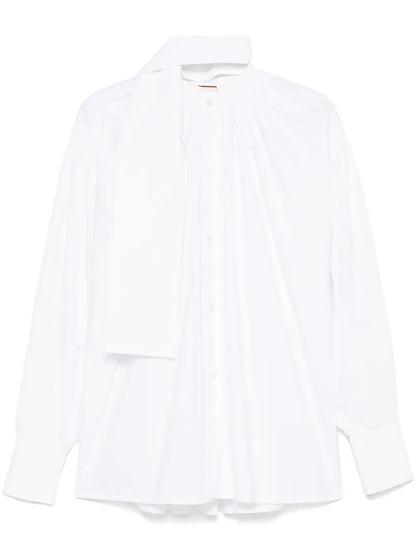 Scarf-Detail Shirt