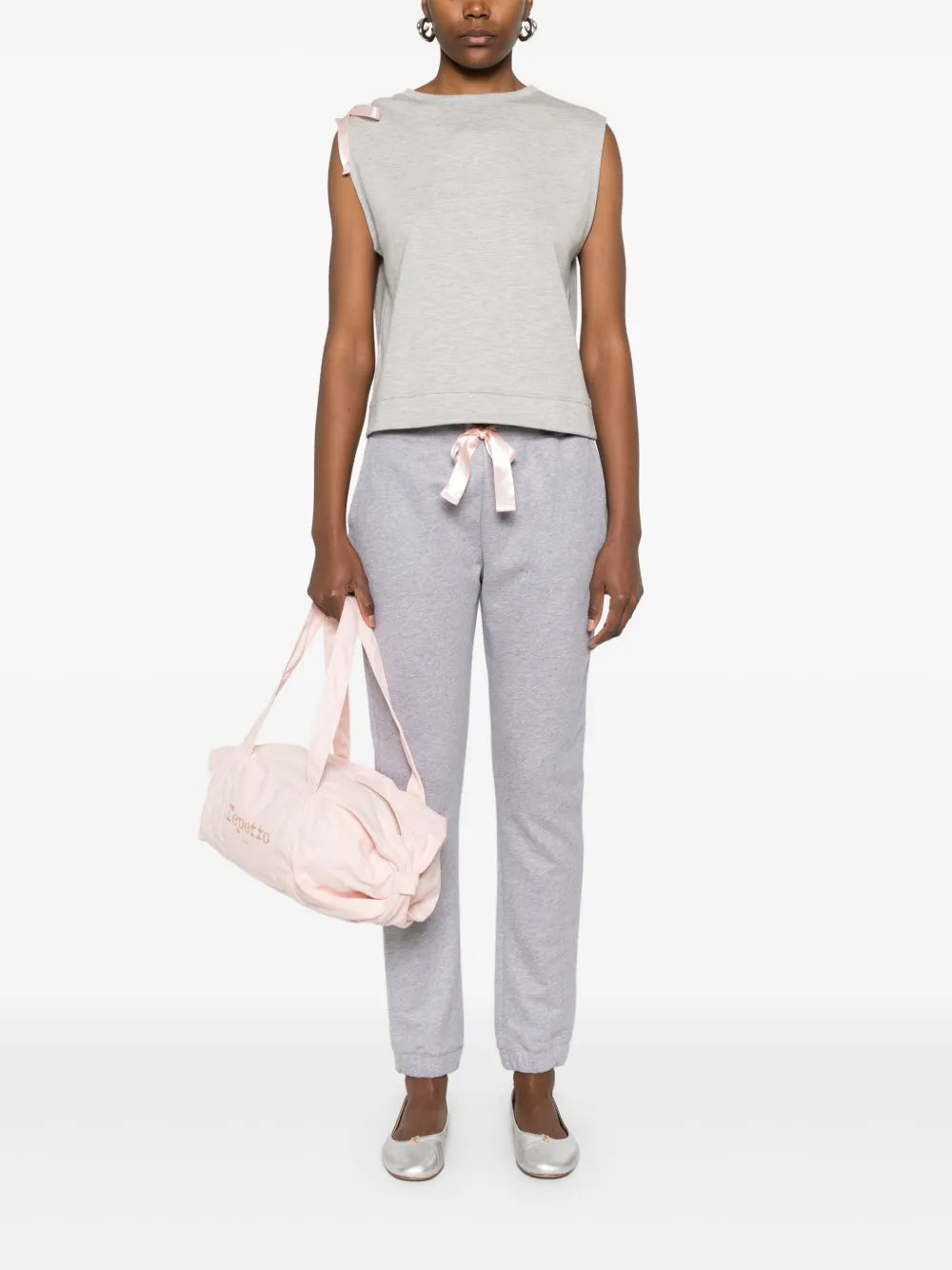 Ribbon-Detail Sleeveless Top