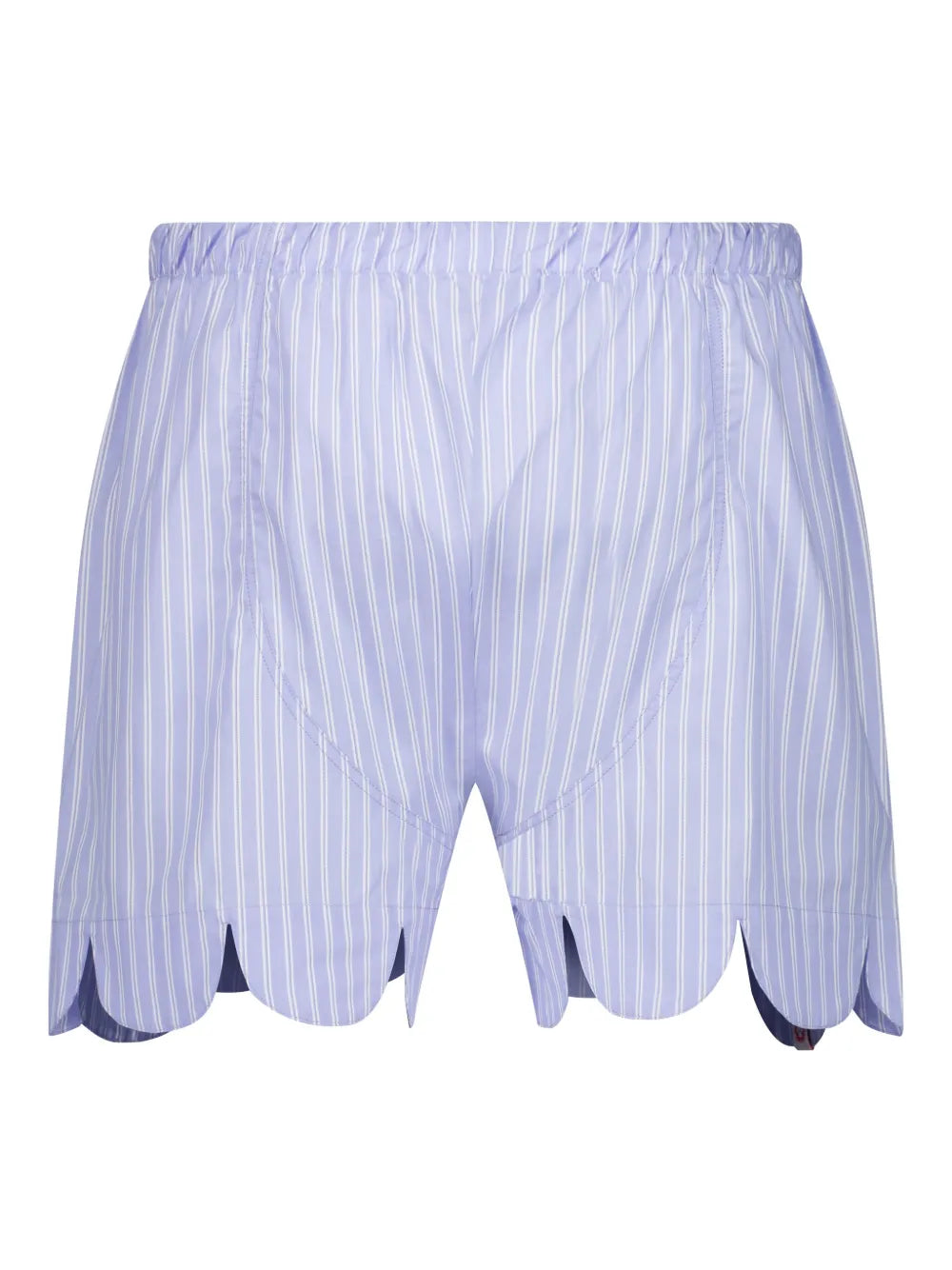 Striped Scalloped Boxer Shorts