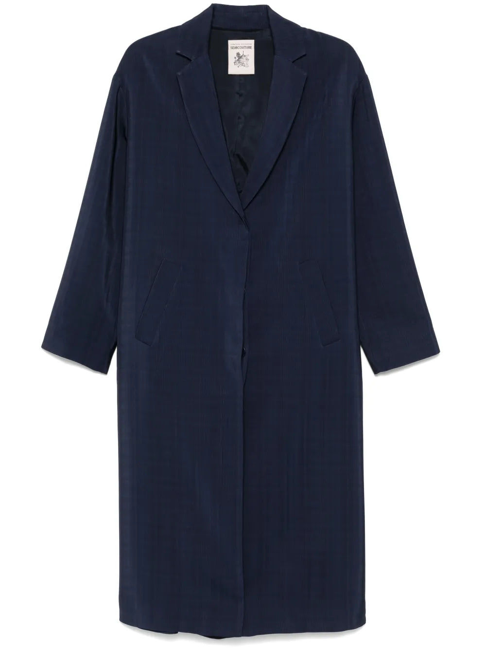 Fine-Check Coat